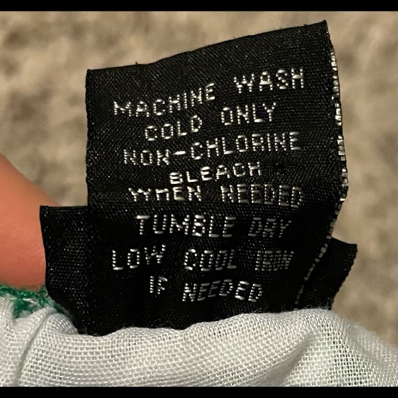 Green And White Vanity Women’s Small Halter Tank - Picture 7 of 7